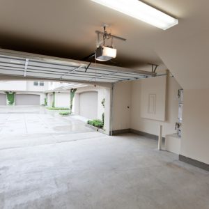 Automated White garage door - JB Garage Doors