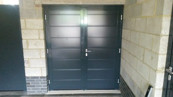 Single grey garage door gallery 2 - JB Garage Doors