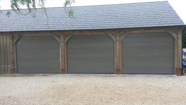 wooden garage door