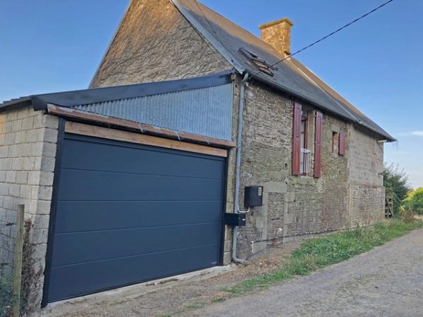 Single blue garage door - JB Garage Doors