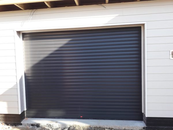 Single grey SWS UK garage door - JB Garage Doors