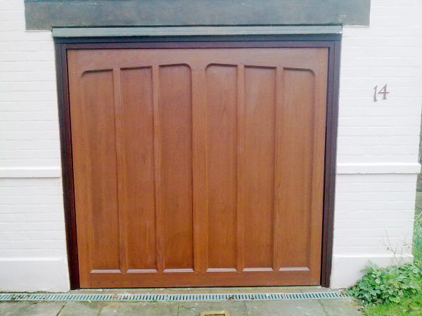 Single wooden Wessex garage door - JB Garage Doors