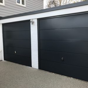Double black Garador garage door 2 - JB Garage Doors