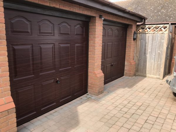 Double wooden garage door services 2 - JB Garage Doors