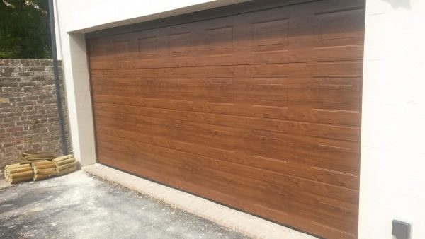 wooden garage door