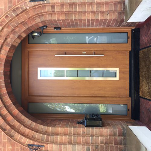 wooden front door