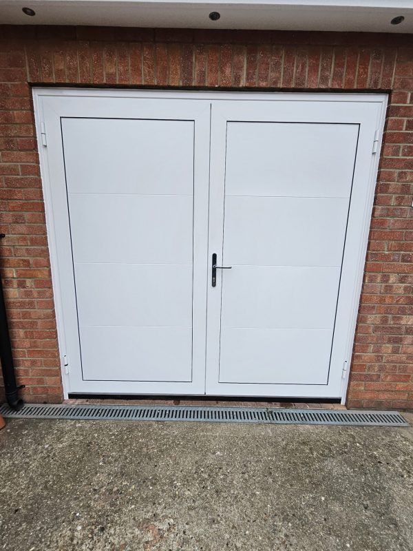 After installing a new replacement garage door.