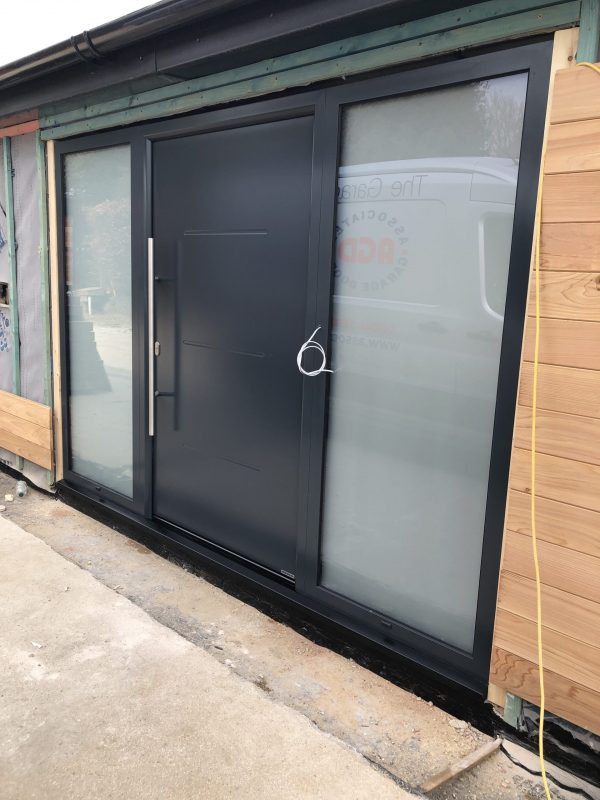 Aluminium Front Door black.