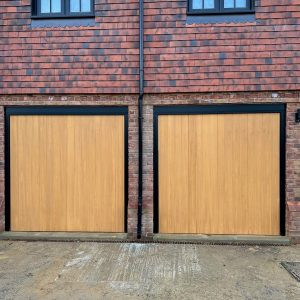 double electric garage door